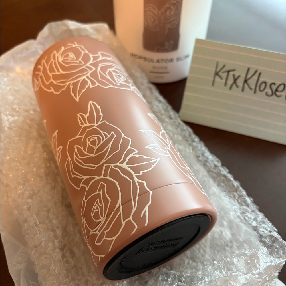 BrüMate 12oz Botanical Rose Slim - Picture 3 of 9